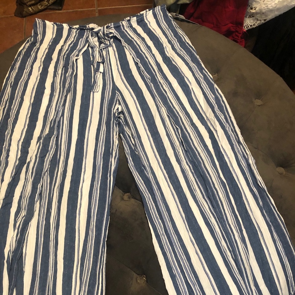 Blue/white stripe pants